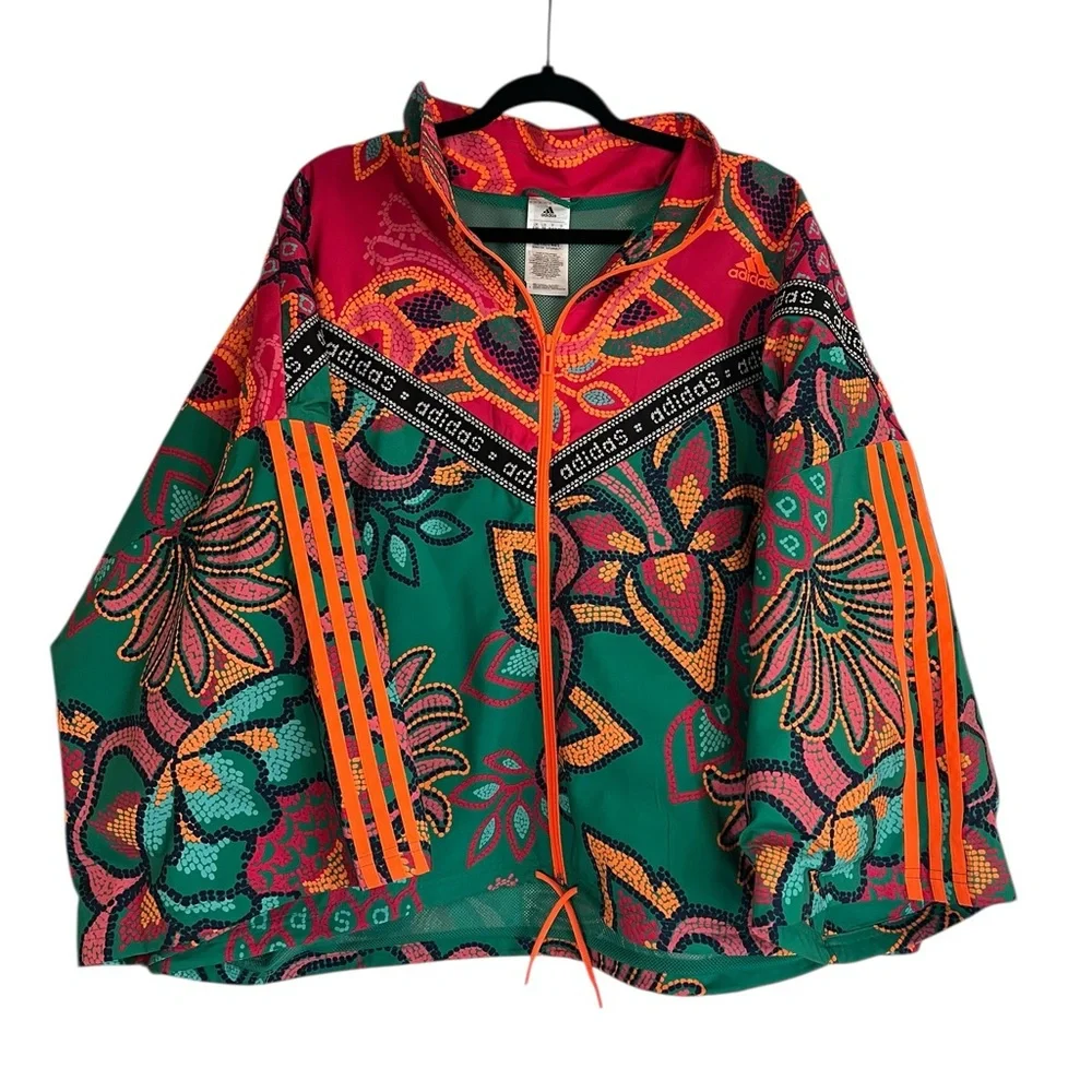 Adidas Farm Rio Multicolored Track Jacket- Size 3X - Picture 2 of 8